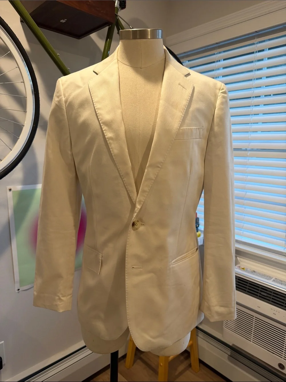 J. Crew Cream Single-Button Blazer